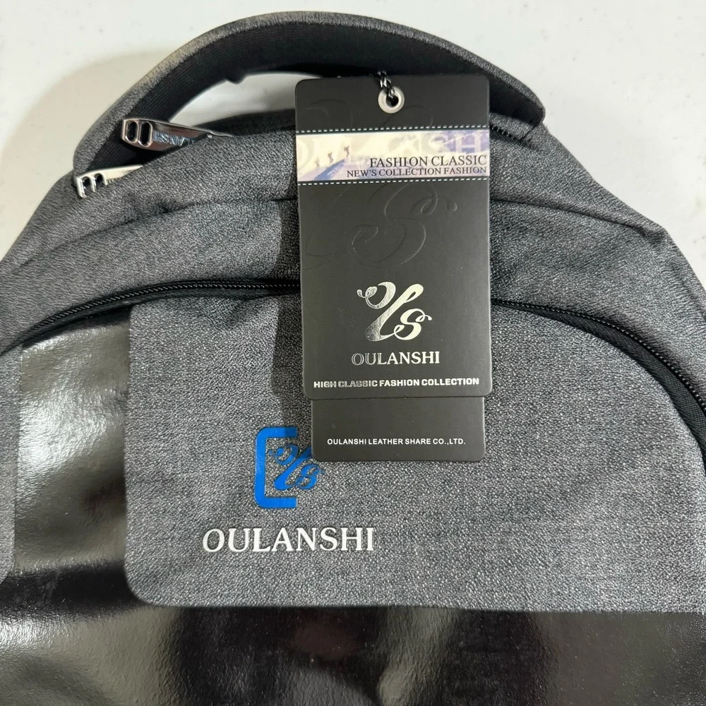 Oulanshi School Business Laptop Backpack with USB Charging Port Unisex NWT - Picture 16 of 17